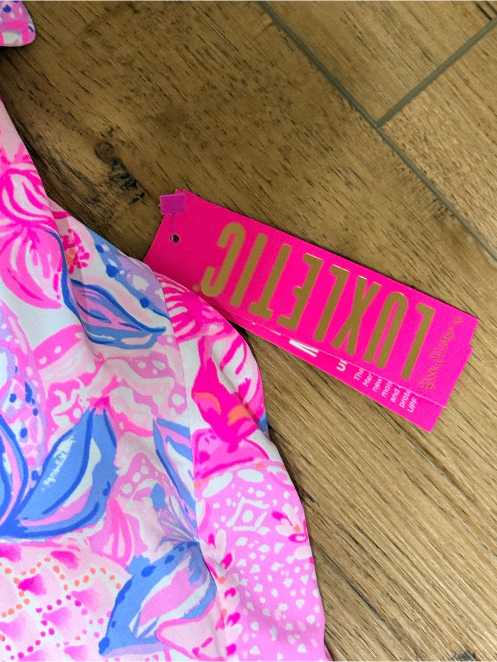 Lilly Pulitzer Pink Floral Skort Luxetic Set for women NWT. - Picture 6 of 6